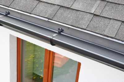 Close-up of Gutter Cover Attachment